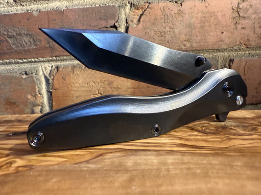 CLK-2T "Blackout": DLC handles/blade/hardware/clip, serial #0001