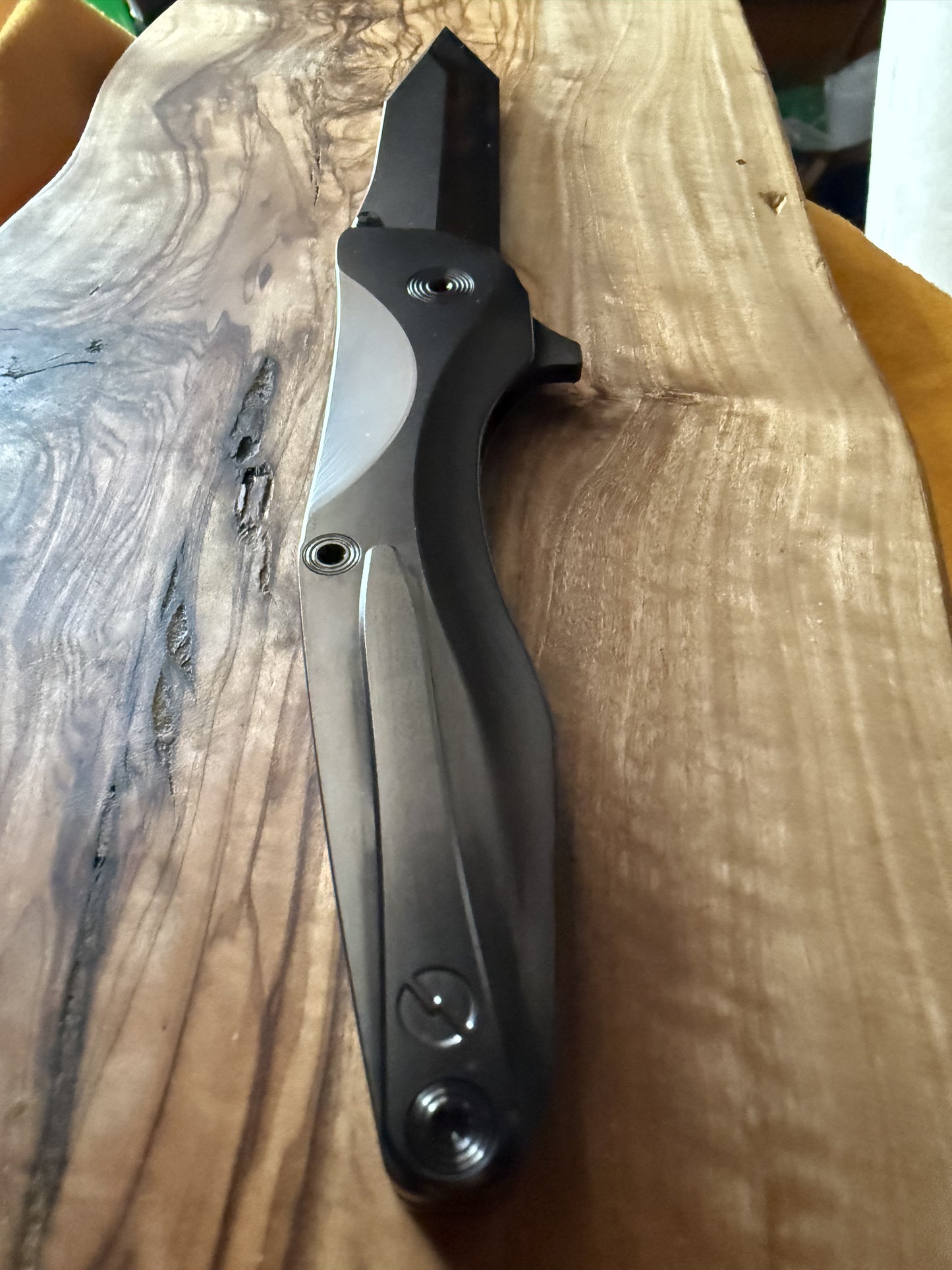 CLK-2T "Blackout": DLC handles/blade/hardware/clip, serial #0004