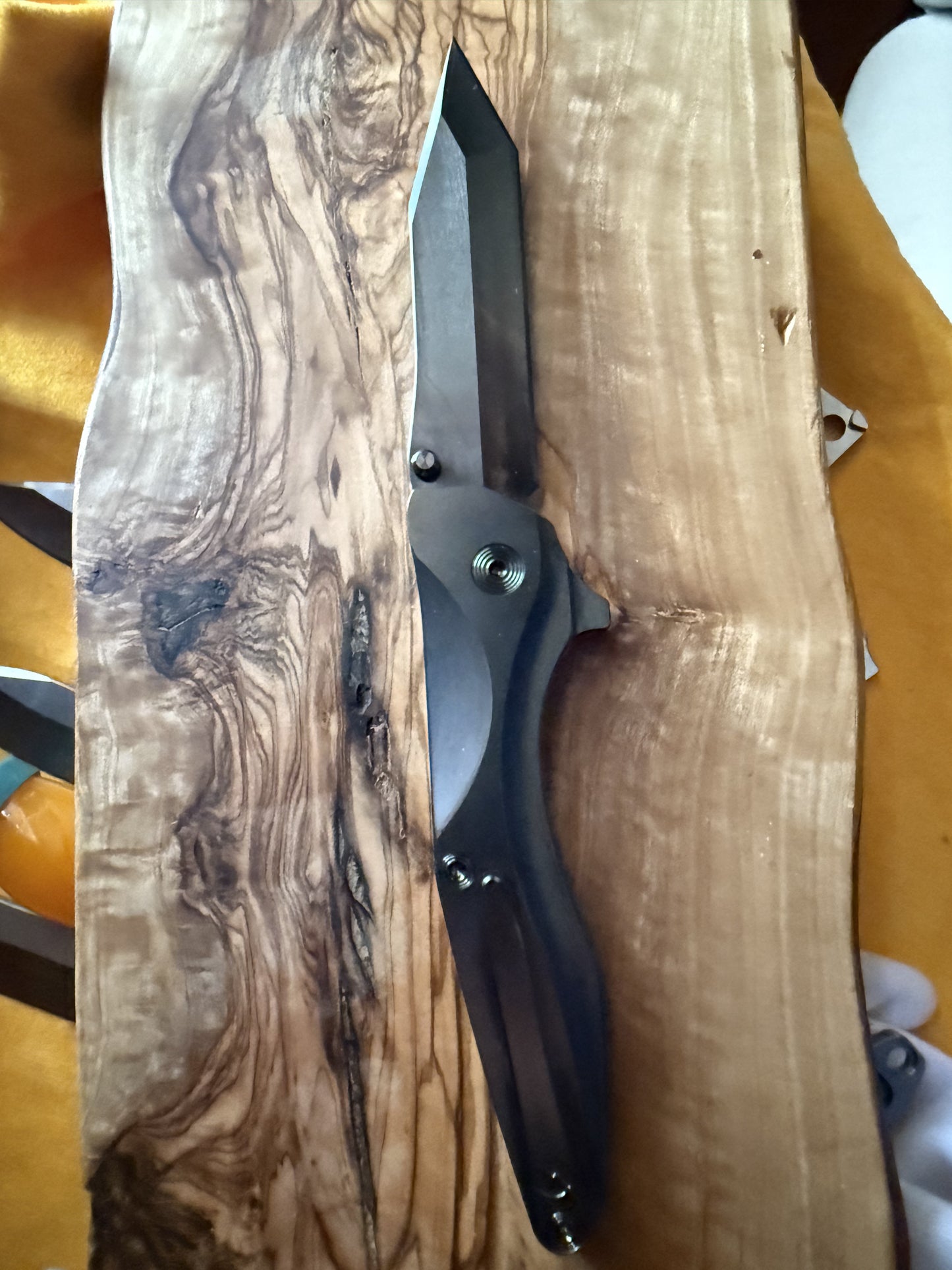 CLK-2T "Blackout": DLC handles/blade/hardware/clip, serial #0004