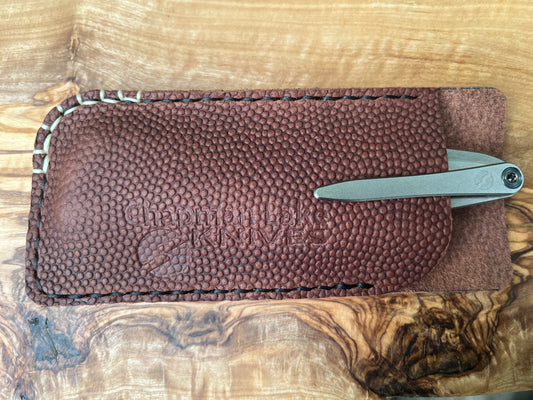 Chapman Lake Knives Custom Football Leather Slip