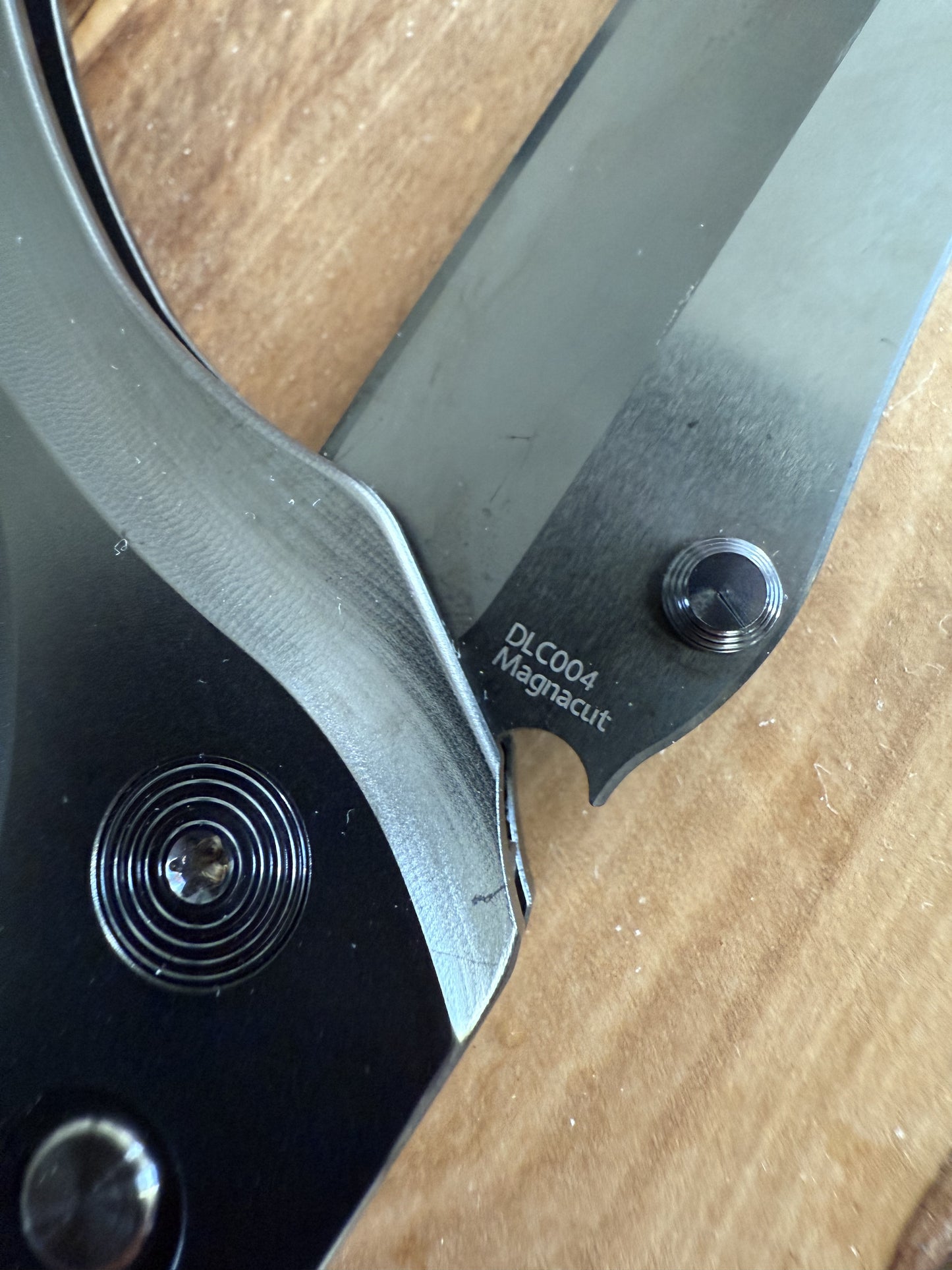 CLK-2D "Blackout": DLC handles/blade/clip, serial #004