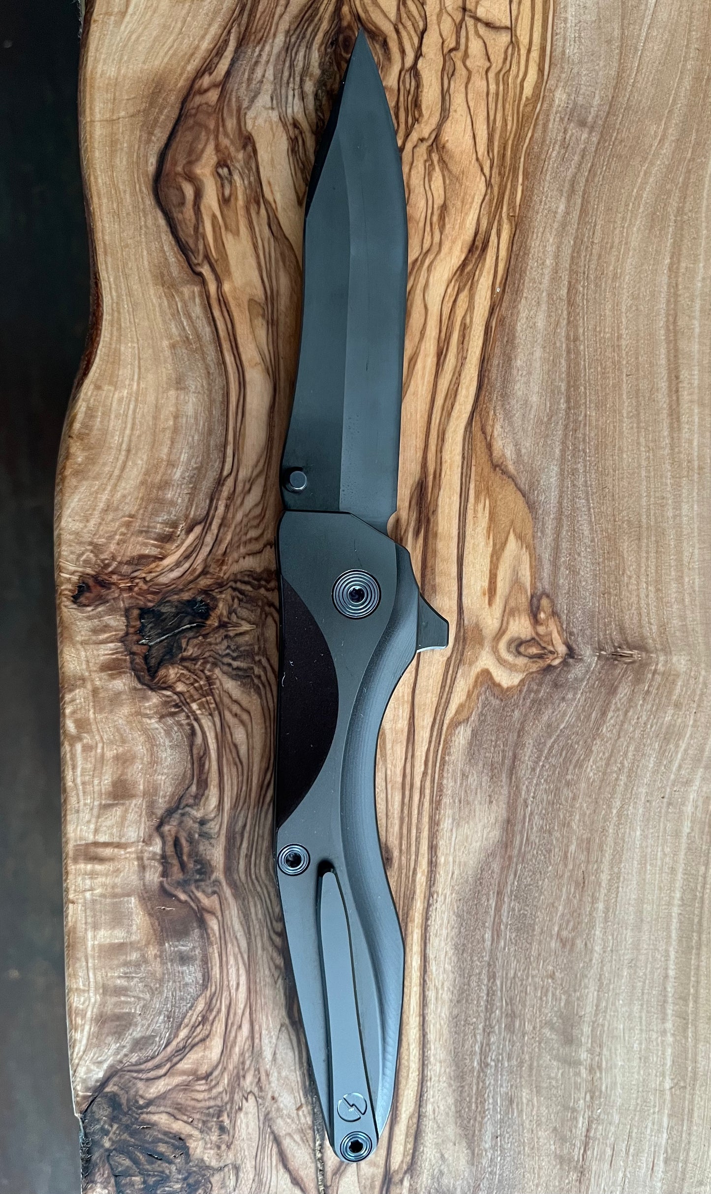 CLK-2D "Blackout": DLC handles/blade/clip, serial #004